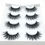 Thumbnail: 2/4 Pairs Natural False Eyelashes Fake Lashes Long Makeup 3d Mink Lashes Eyelash