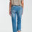 Thumbnail: Mid Wash Denim Ripped Straight Jeans