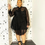Thumbnail: Plus Size XL-5XL Mini Dress Full Sleeve Mesh Bodycon Night Club Party Bandage
