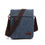 Thumbnail: Scione Fashion Solid Canvas Messenger Satchel Bags Buckle Casual Portable