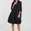 Thumbnail: Cotton Poplin Oversized Smock Dress in Black