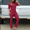 Thumbnail: Dashiki African Women Suits Tops Shirt Pant Outfit Suit Two 2 Pieces Set Africa