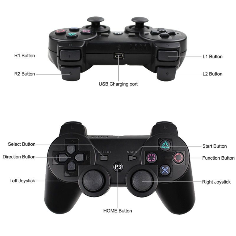 Thumbnail: SONY PS3 Controller Bluetooth Wireless Gamepad for Play Station 3 Joystick