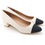 Thumbnail: Two Tone Pointed Toe Pumps (Ivory)