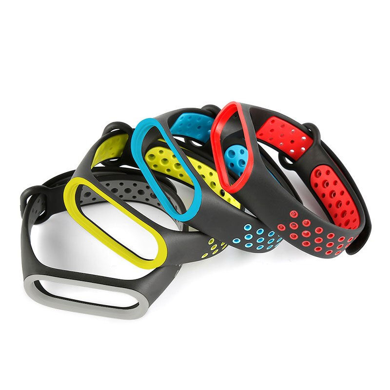 Thumbnail: Strap for Xiaomi Mi Band 5, Silicone Anti-Sweat Replacement Wrist Strap