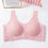 Thumbnail: 2 Pcs Latex Seamless Bra Women Underwear Cooling Gathers Shock-Proof Fashion