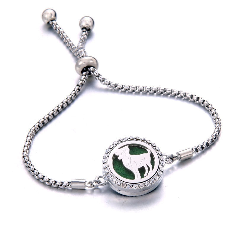 Thumbnail: Bracelet Essential Oil Diffuser Aromatherapy Locket Bracelet Tree of Life