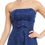 תמונה ממוזערת: Dark Royal Blue Strapless Long Evening Dress Cheap Beading Lace