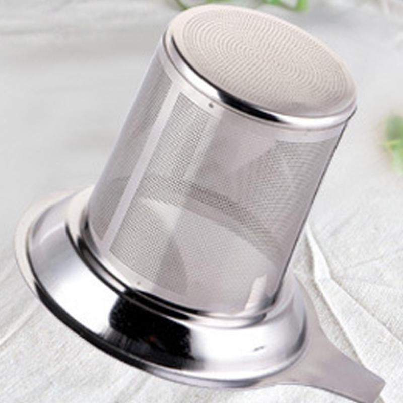 Thumbnail: Pratical Stainless Steel Tea Strainer Mesh Infuser Basket Loose Tea Leaf