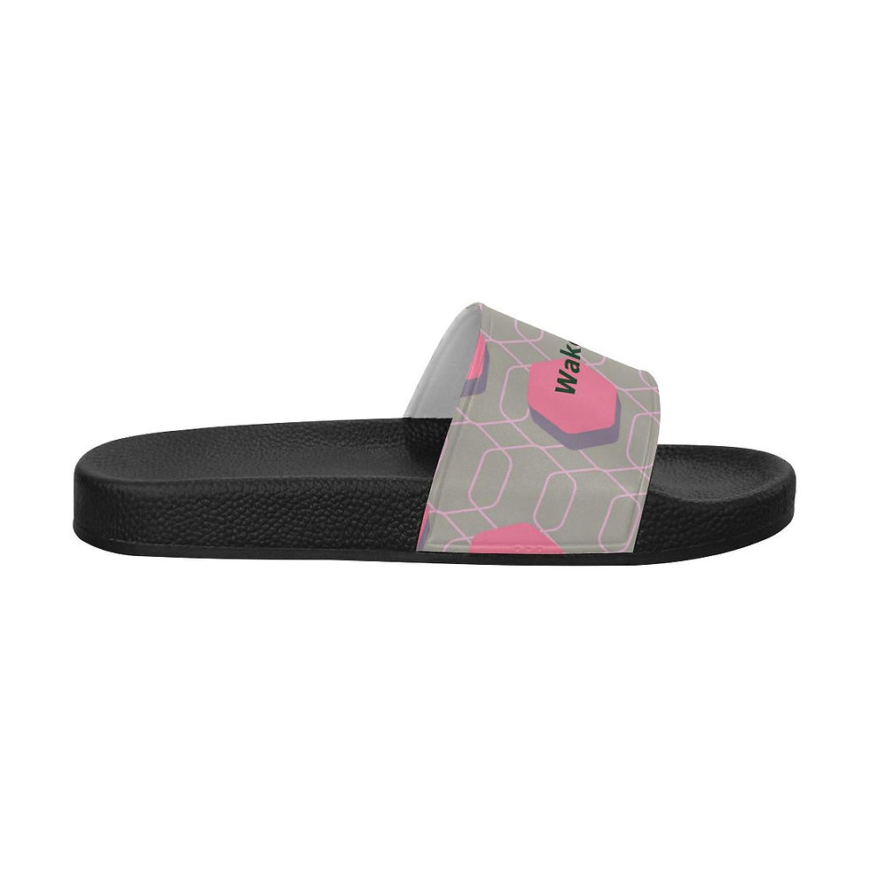 Thumbnail: Women's Pink Wakerlook Slide Sandals