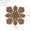 Thumbnail: 1Pc Unique Natural Floral Wood Carved Wooden Figurines Crafts Corner Appliques