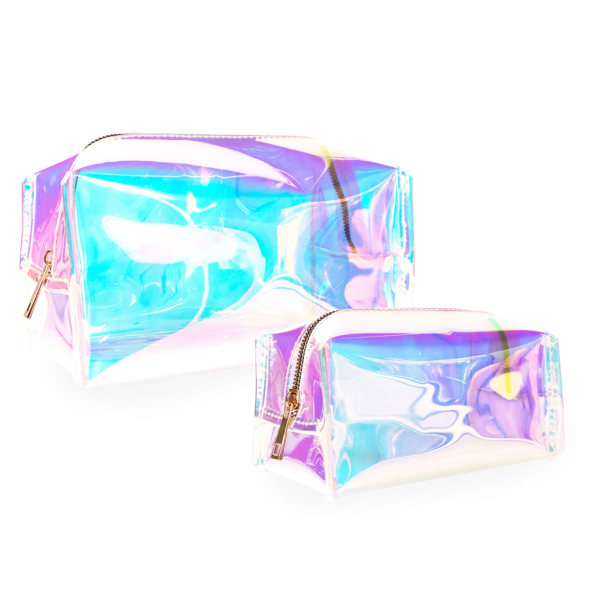 Holographic Jelly Makeup Bag Set