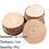 Thumbnail: 3-12cm Thick 1 Pack Natural Pine Round Unfinished Wood Slices Circles Tree Bark