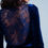 Thumbnail: Dark Blue Velvet Mini Dress Open Back