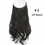 Thumbnail: No Clip Wave Halo Hair Extensions Ombre Synthetic Natural Black Blonde Pink