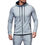 Thumbnail: Men Fashion Casual Pocket Zipper Drawstring Sport Hoodie Hooded Hoody Coat