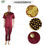 Thumbnail: Dashiki African Women Suits Tops Shirt Pant Outfit Suit Two 2 Pieces Set Africa