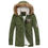 Thumbnail: Lamb Wool Coat Men's Slim Mid-Length Hooded Soft Warm Youth Cotton Coat Jacket