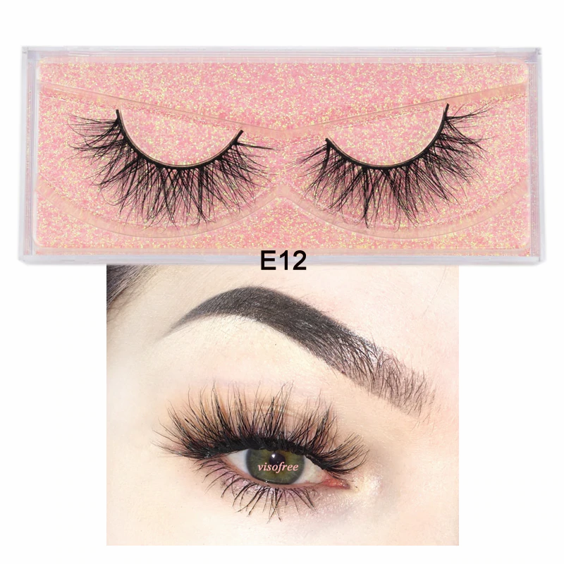 Thumbnail: Mink Eyelashes Hand Made Crisscross False Eyelashes 3D Mink Lashes