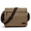 Thumbnail: Scione Fashion Solid Canvas Messenger Satchel Bags Buckle Casual Portable