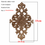 Thumbnail: Unique Natural Floral Wood Carved Wooden Figurines Crafts Corner Appliques Frame
