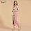 Thumbnail: Print Cocktail Dress Elegant Strapless Tea Length Zipper Up Sheath Split-Front