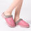 Thumbnail: Leather Thick With Plush Home Waterproof Flats Warm Shoes Non-Slip Slippers