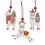 Thumbnail: 3Pcs Wooden Alpaca Christmas Pendants Ornaments Xmas Tree Hanging Decoration