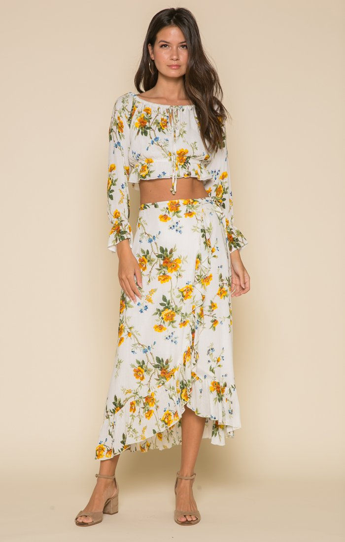Thumbnail: Buttercup Fields Wrap Maxi Skirt