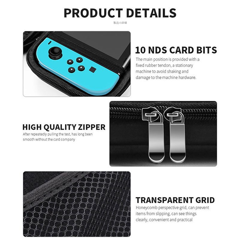 Thumbnail: Portable EVA Storage Bag Cover Cases for Nintend Switch Case NS NX Console