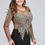 Thumbnail: Plus Size 26W Mermaid Lace Long Sleeve Evening Dress Beaded Crystals