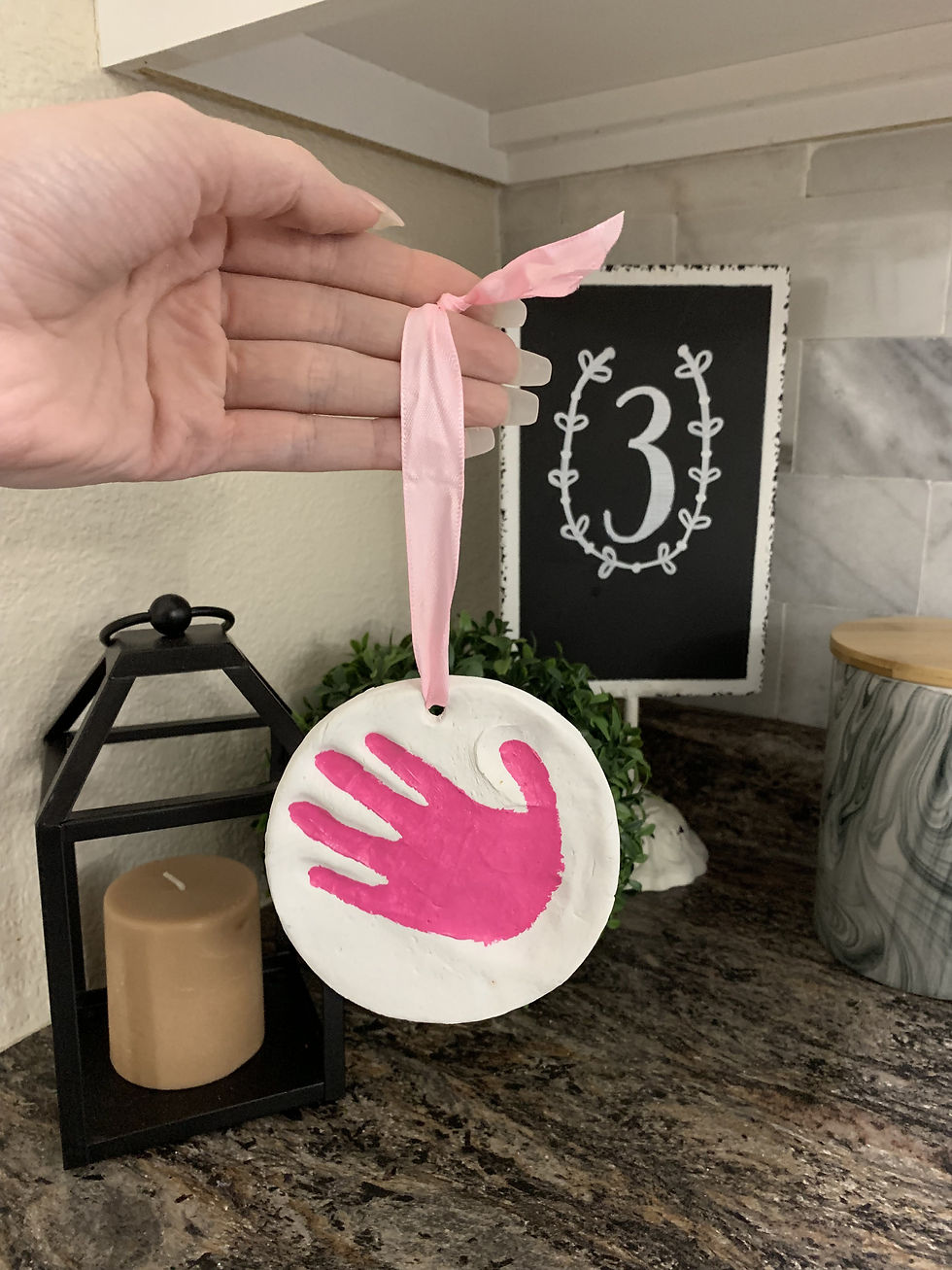 Thumbnail: Premium Baby Handprint Kit by Laura Picture Frame (WHITE)