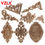Thumbnail: Unique Natural Floral Wood Carved Wooden Figurines Crafts Corner Appliques Frame
