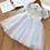 Thumbnail: 3-8 Years Kids Dress for Girls Party Navy Blue Children Clothing Shiny Sequins