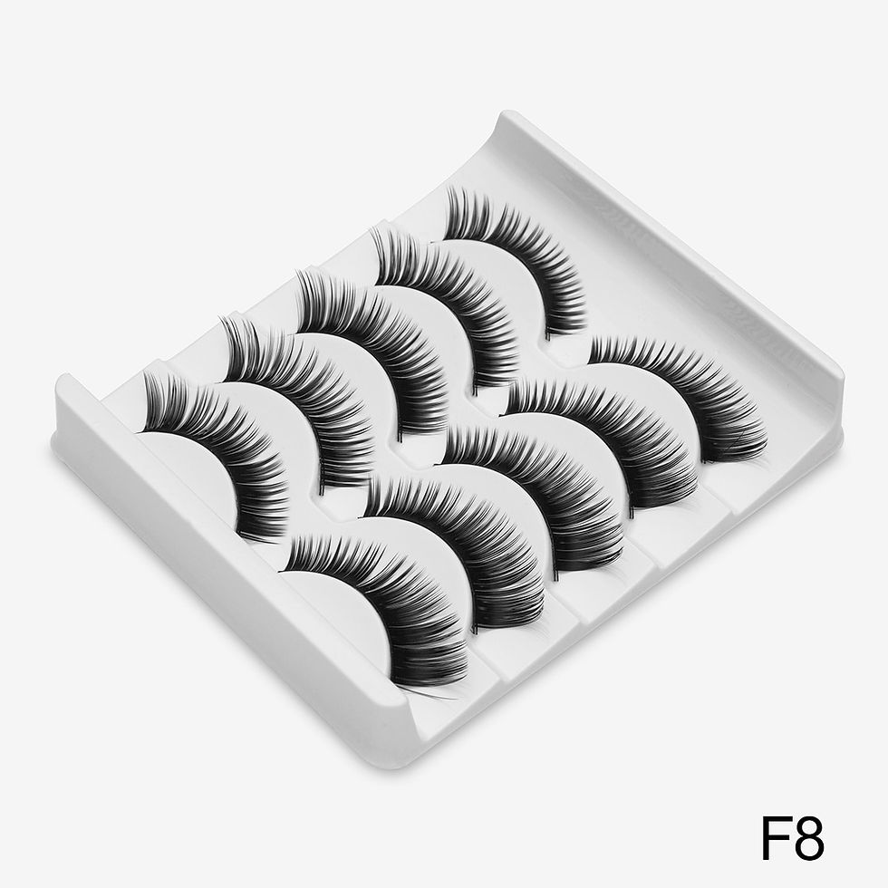 Thumbnail: 8/20 Pairs 3D Mink Lashes Natural False Eyelashes Dramatic Volume Fake Lashes