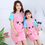 Thumbnail: Matching Outfit Cartoon Dressing Gown Matching Pajamas Short-Sleeves