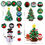 Thumbnail: OurWarm DIY Felt Christmas Tree Snowman With Ornaments Fake Christmas Tree