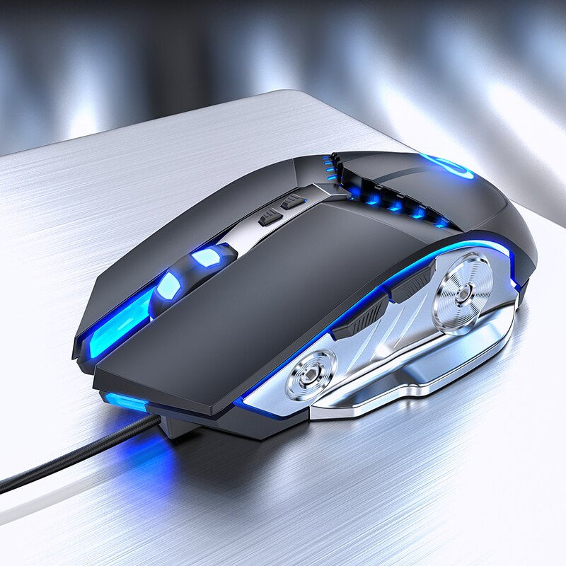 Thumbnail: 8D 3200DPI Adjustable Wired Optical LED Computer Gamer Game Mice