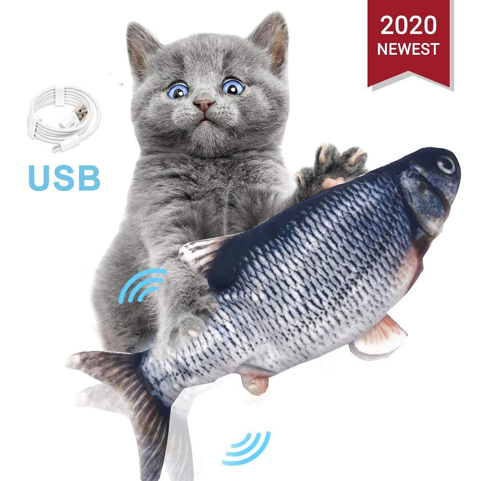 28CM Electronic Pet Cat Toy Electric USB Charging Simulation Fish Toys