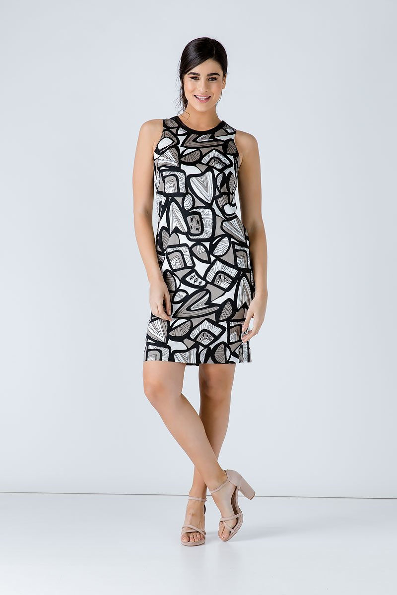Miniaturebillede: Print Sleeveless Dress