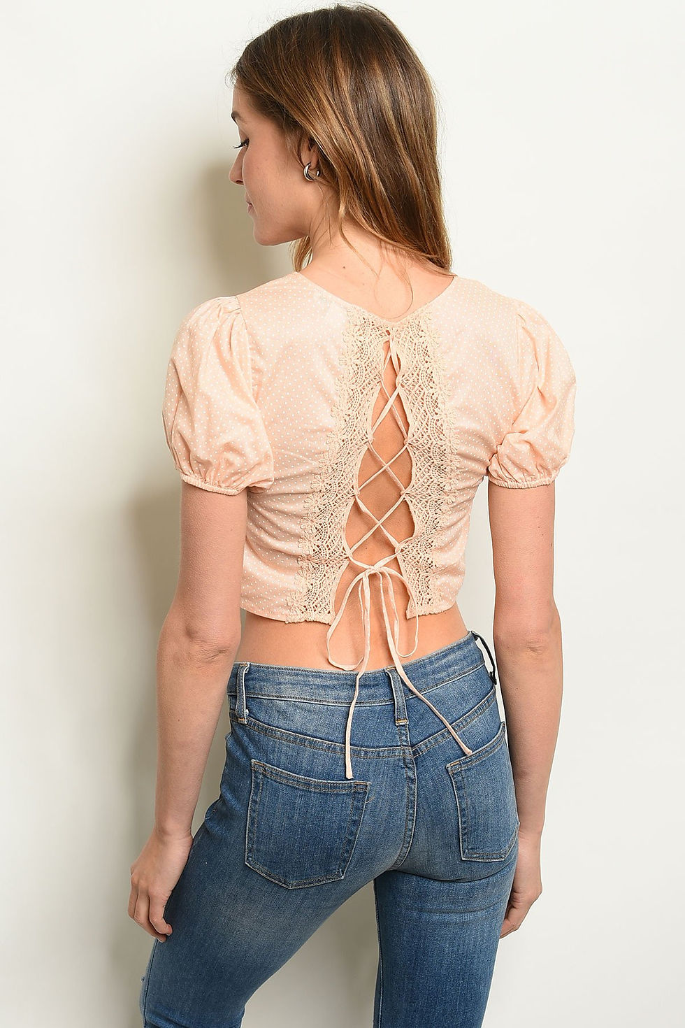 Thumbnail: Womens Lace Up Top