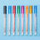 Thumbnail: 8/12 Colors Metallic Double Lines Art Markers Out Line Pen Stationery Art
