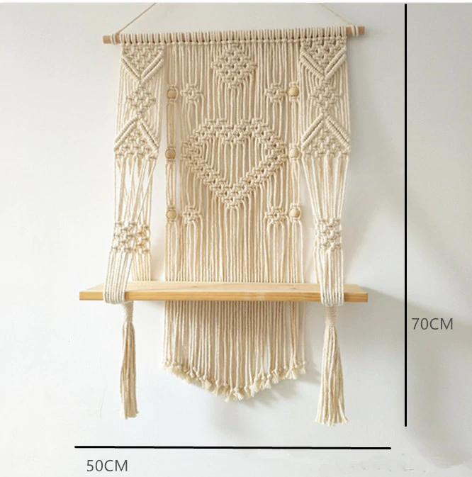 Thumbnail: Macrame Hanging Planter Basket Wall Handmade Plant Hanger Pot Indoor Purl Edging