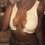 Thumbnail: Red Black White Metal Chain Sleeveless Crop Top Clubwear Adjustable Lace Up