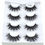 Thumbnail: 2/4 Pairs Natural False Eyelashes Fake Lashes Long Makeup 3d Mink Lashes Eyelash