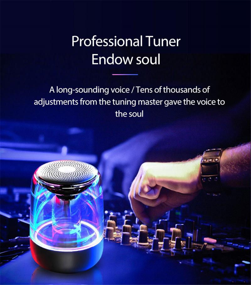 Thumbnail: Bluetooth Mini Speaker With 360 Degree Surround Sound Wireless 6D Variable Color