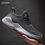 Thumbnail: Shoes Breathable White Men's Sneakers Lac-Up Lightweight Black