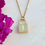 Thumbnail: Locked in Love Monogram Necklace