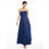תמונה ממוזערת: Dark Royal Blue Strapless Long Evening Dress Cheap Beading Lace