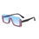 Thumbnail: Rhinestone Retro Gradient Sun Glasses Vintage Oversized Eyeglasses UV400
